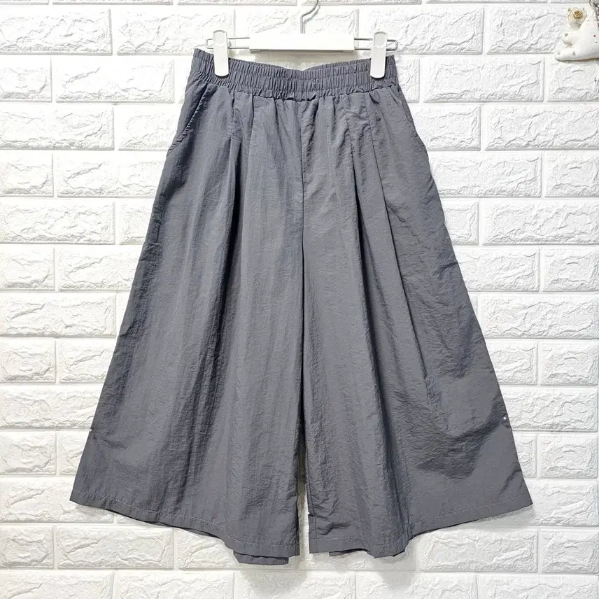 [BUNJANG] Charcoal Wide Banding Slacks / 차콜 와이드 밴딩 바지