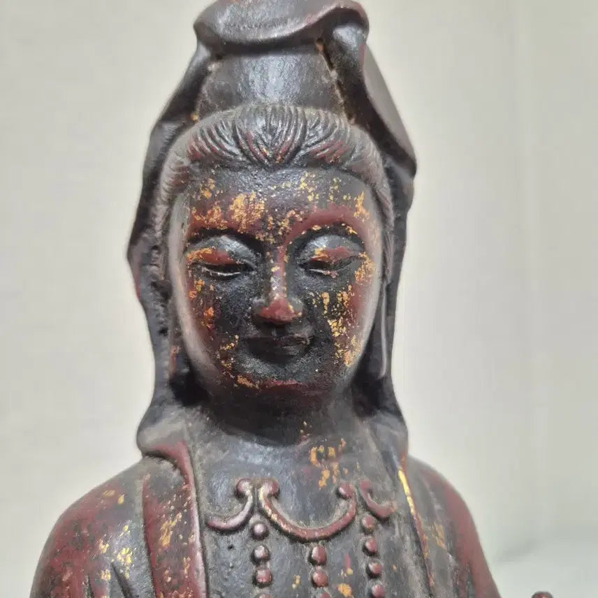 [BUNJANG] Gwanseumbosal Iron Statue / 관세음보살 좌상 불상