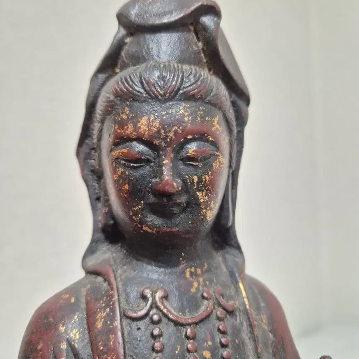 [BUNJANG] Gwanseumbosal Iron Statue / 관세음보살 좌상 불상