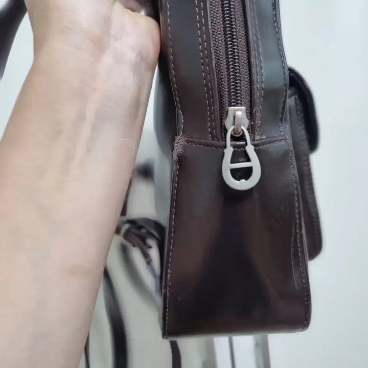 [BUNJANG] Aigner Brown Mini Backpack / 아이그너 브라운미니 백팩