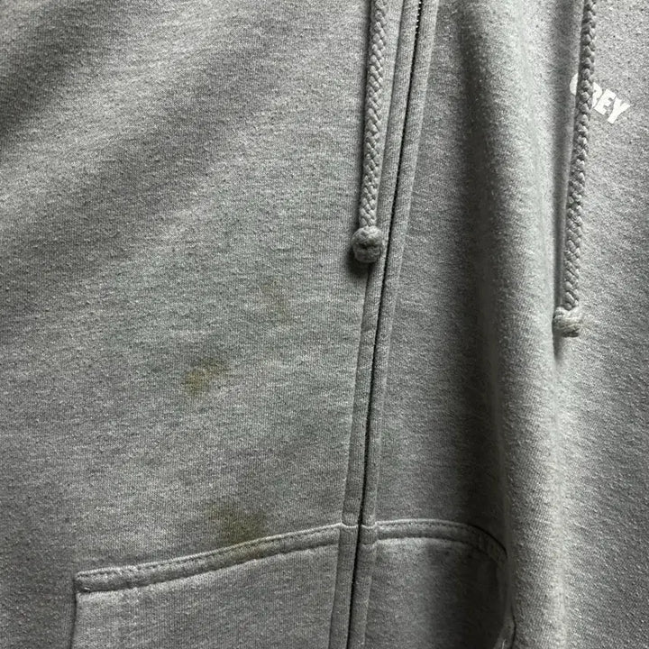 [BUNJANG] OBEY Grey Hoodie Zip-Up (Size M) / 오베이 후드집업 그레이M