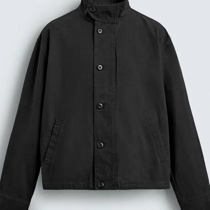 [BUNJANG] Zara Oversized Cotton High Neck Jacket / 주우재 자라자켓 새제품 구매대행 박시핏 코튼 하이넥 자켓