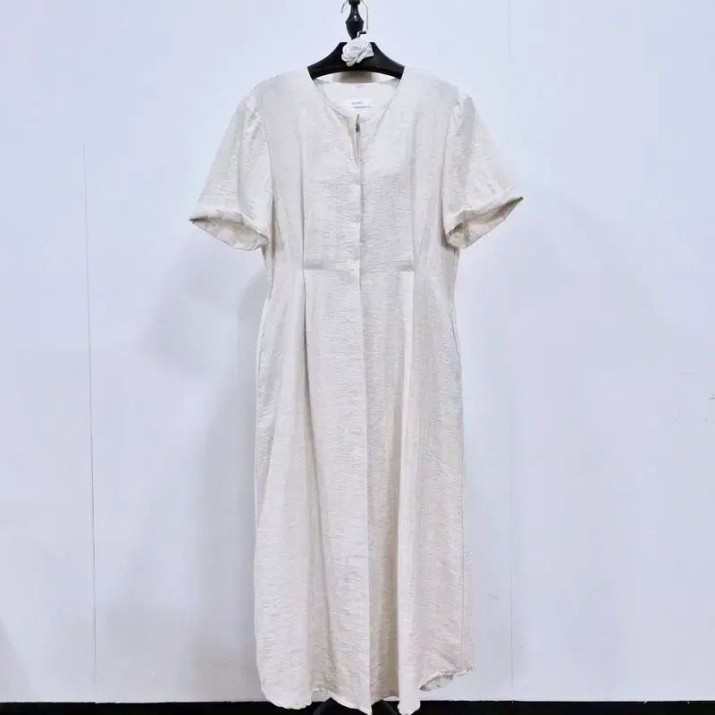 [BUNJANG] Somejé Linen Hidden Button Dress / 썸제이 히든단추 린넨 원피스