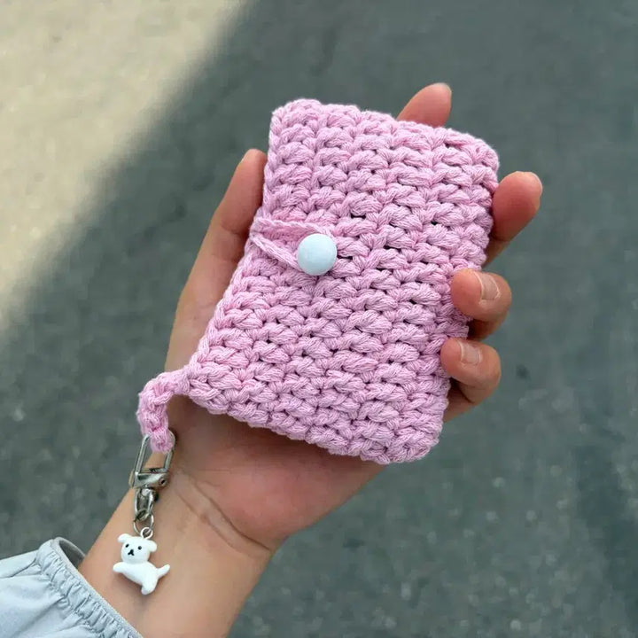 [BUNJANG] Hand-knitted Card Wallet / 뜨개 카드 지갑