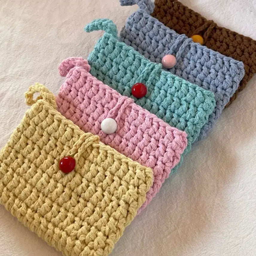 [BUNJANG] Hand-knitted Card Wallet / 뜨개 카드 지갑