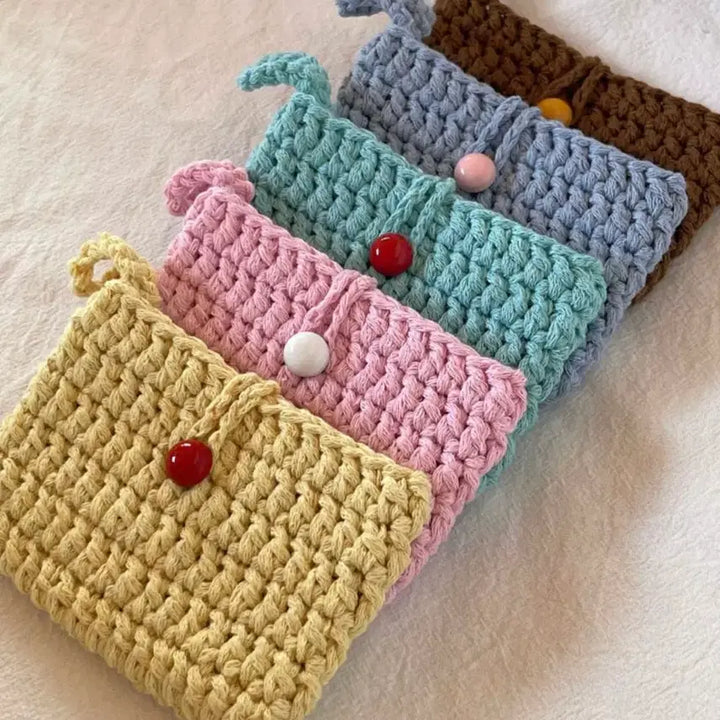 [BUNJANG] Hand-knitted Card Wallet / 뜨개 카드 지갑