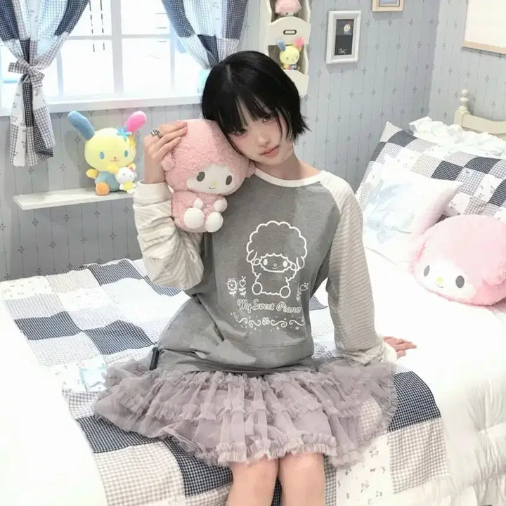[SOLD OUT] 뚜오미오 산리오 마이스윗피아노 티셔츠 (새제품)