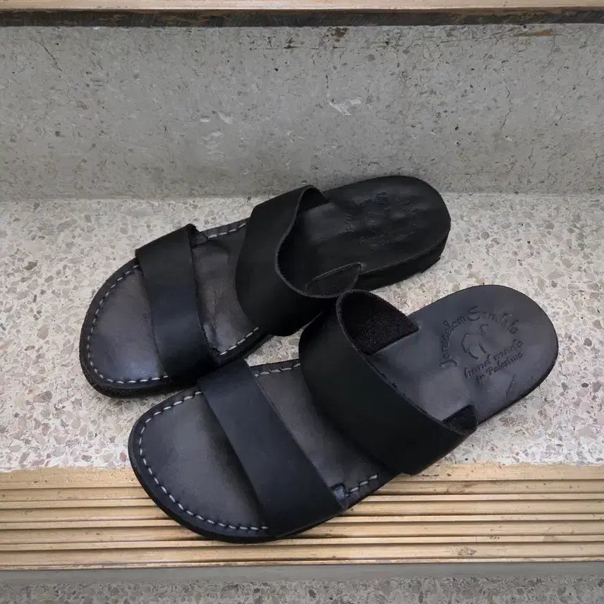 [SOLD OUT] 예루살렘 샌들 블랙 가죽 샌들 (265)
