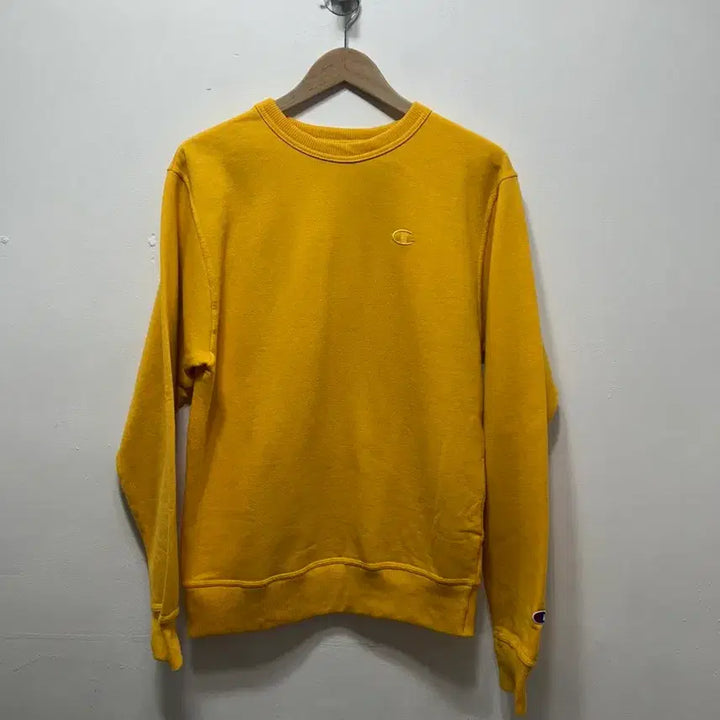 [BUNJANG] Champion Sweatshirt Yellow M / 챔피온 맨투맨 티셔츠 옐로우 M