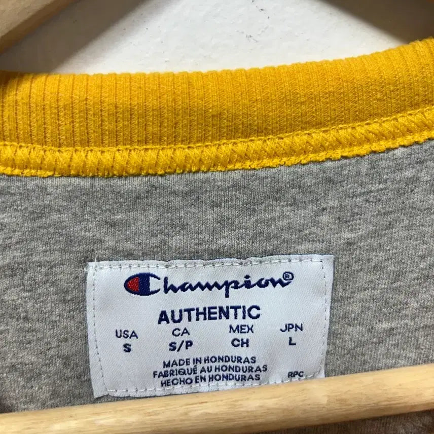 [BUNJANG] Champion Sweatshirt Yellow M / 챔피온 맨투맨 티셔츠 옐로우 M