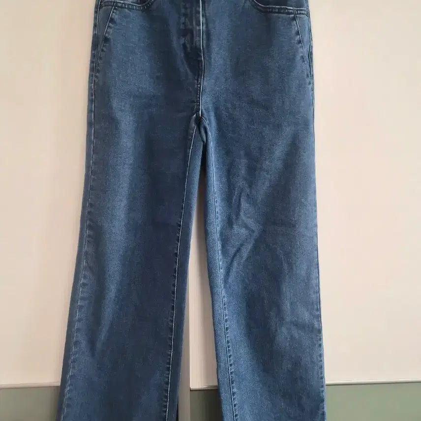 [BUNJANG] The Edge Denim Wide Pants (Indigo, Size 27) / 더엣지 데님 스판와이드 팬츠27