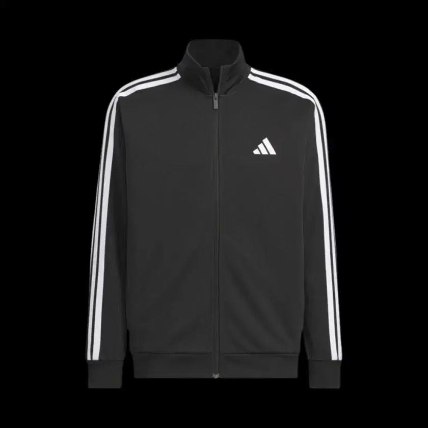 [SOLD OUT] (XL)아디다스 3S 레귤러 핏 더블 니트 트랙 자켓 블랙 화이트