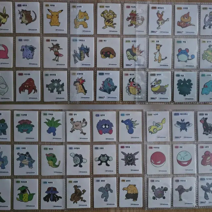 [BUNJANG] Pokemon Stickers 78-Piece Bundle / 포켓몬스터 띠부실 48장