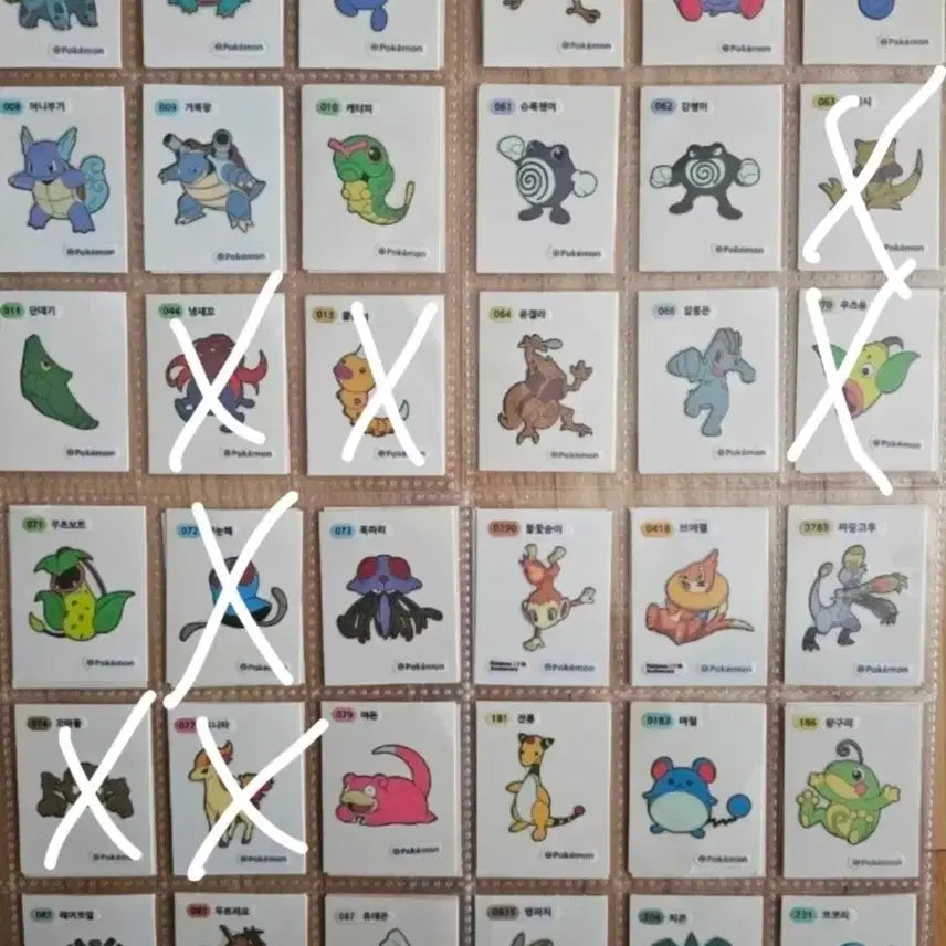 [BUNJANG] Pokemon Stickers 78-Piece Bundle / 포켓몬스터 띠부실 48장