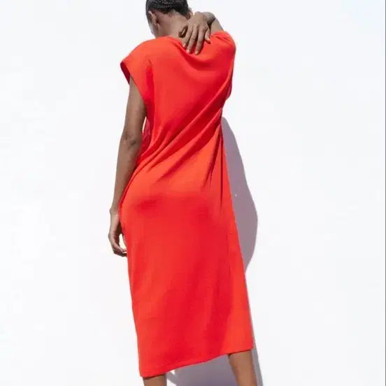 [BUNJANG] Zara Ribbed Midi Dress - Small / 자라 리브드 미디 원피스
