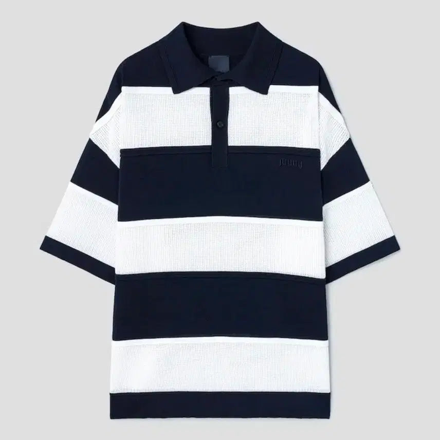 [BUNJANG] Juun.J 26SS Striped T-Shirt / 준지 26ss 티칼라 티셔츠 S
