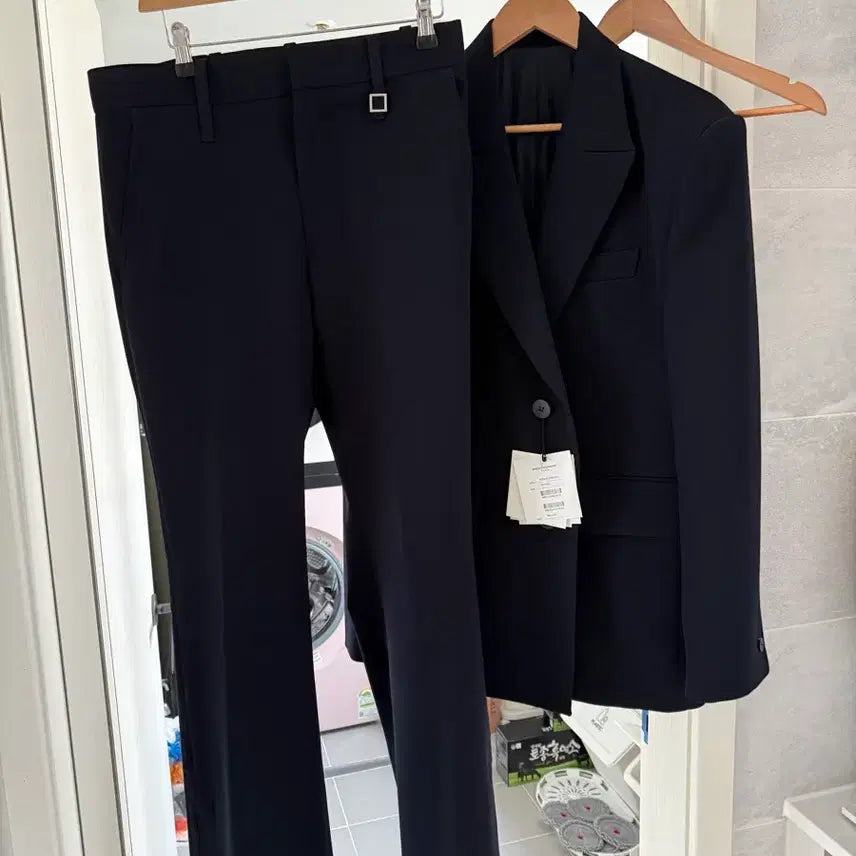 [BUNJANG] Wooyoungmi 23SS Navy Setup / 우영미 23SS 셋업 새상품 급매합니다