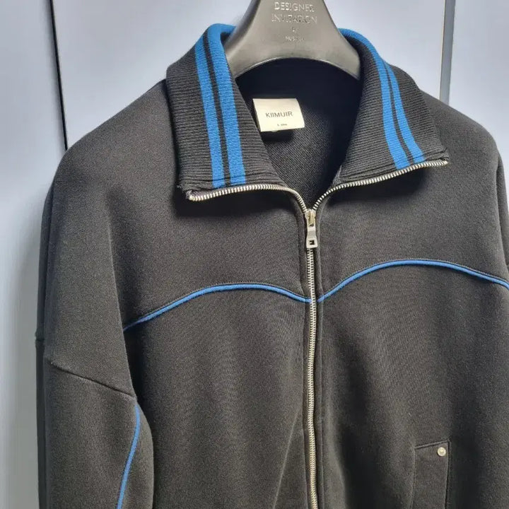 [BUNJANG] KIMUER Black Track Zip-up Jacket / [상태 최상] 키뮤어 블랙 트랙 집업 자켓