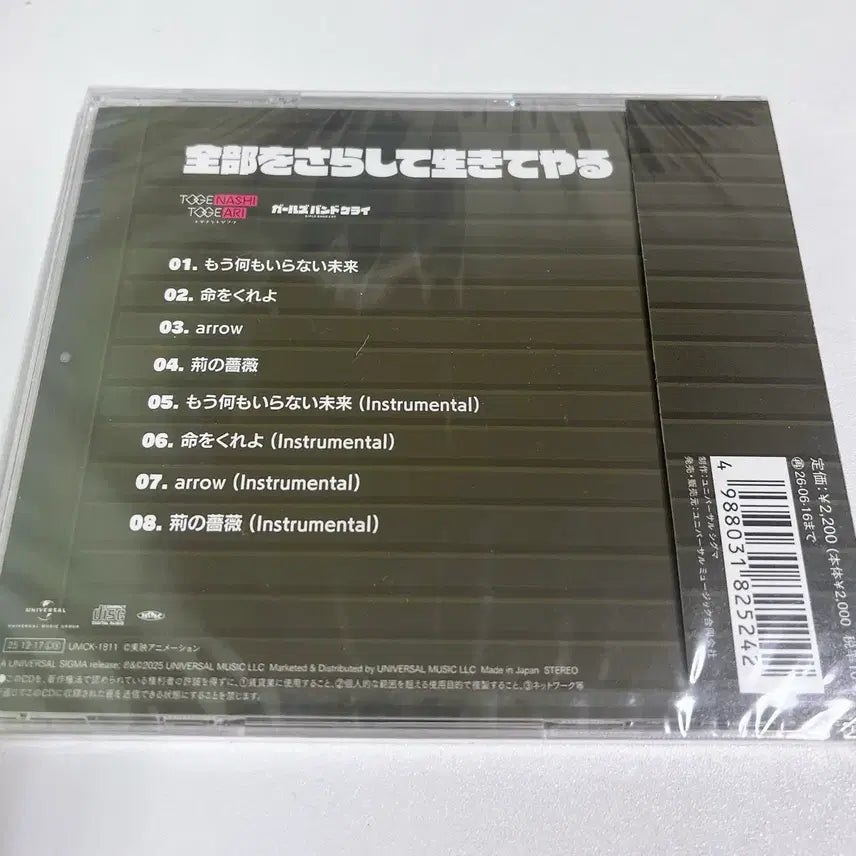 [BUNJANG] Girls Band Cry Sealed CD / 걸즈밴드크라이 cd 미개봉