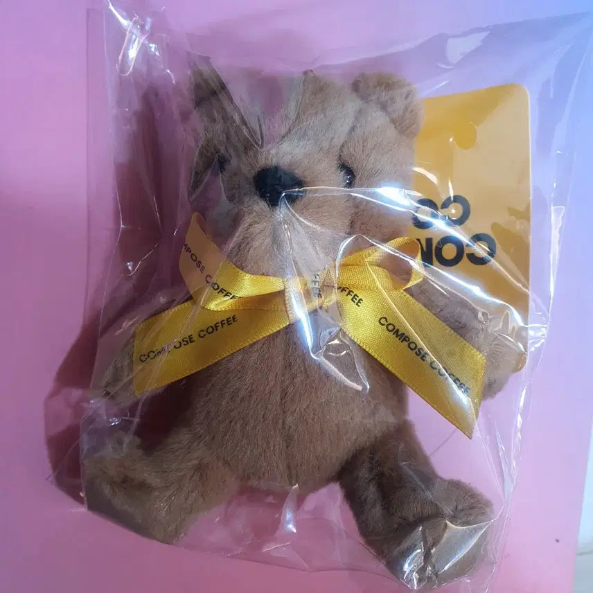 [BUNJANG] Compose Coffee Hanmo Bear Plush Keychain (Sealed) / compose 컴포즈 커피 곰인형 한모곰 인형 키링 미개봉 새상품