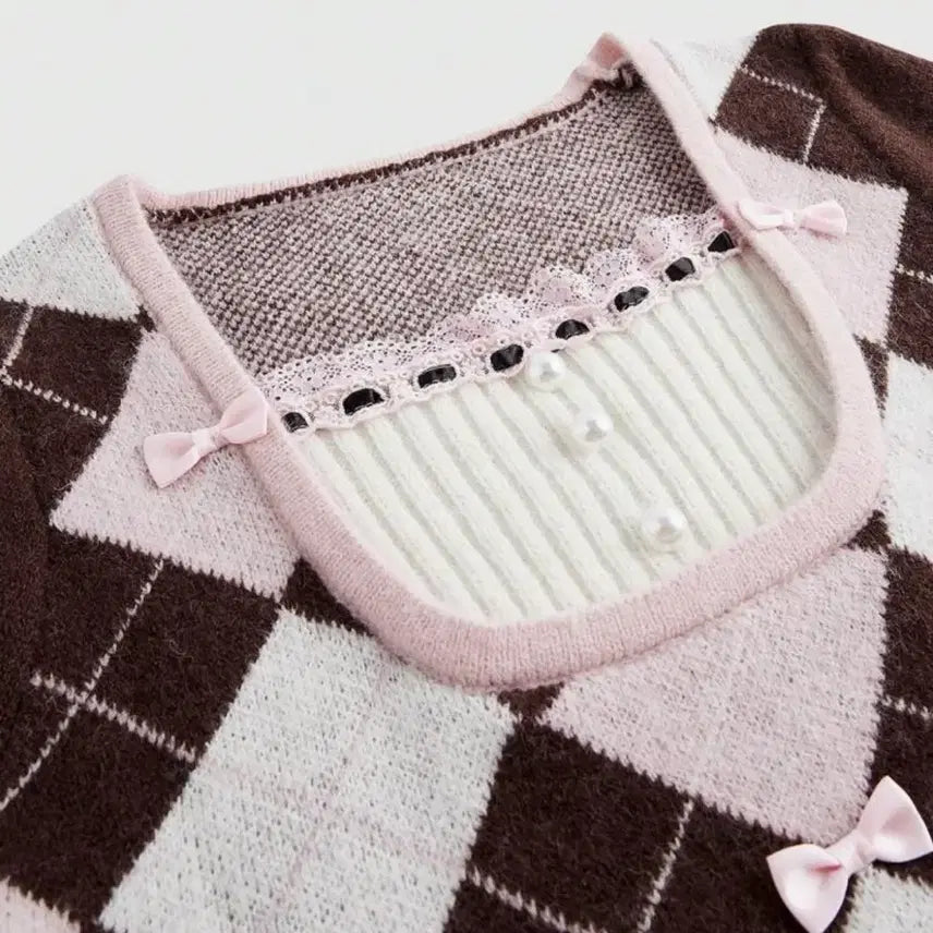 [BUNJANG] Latte Gyaru Knit Sweater / 라떼 갸루 니트