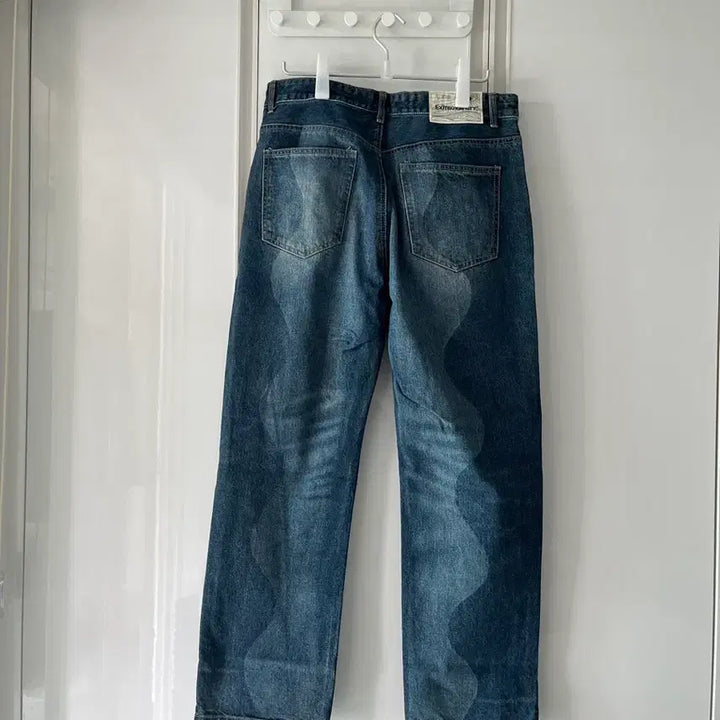[BUNJANG] Extraordinary Denim L Laser Printing Wave Washing / 엑스트라오디너리 데님 L 레이저 프린팅 물결 워싱