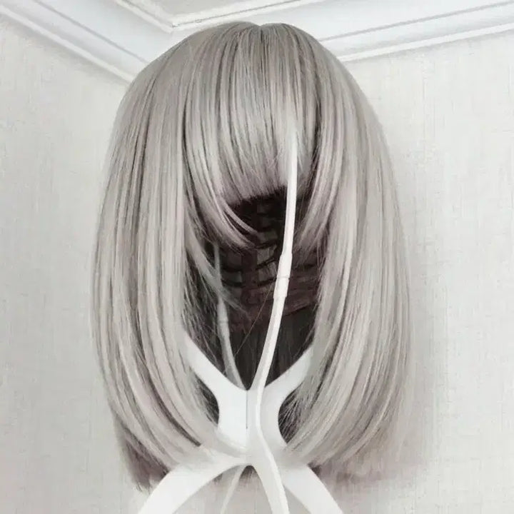 [BUNJANG] Short Silver Wig / 단발 은색 가발