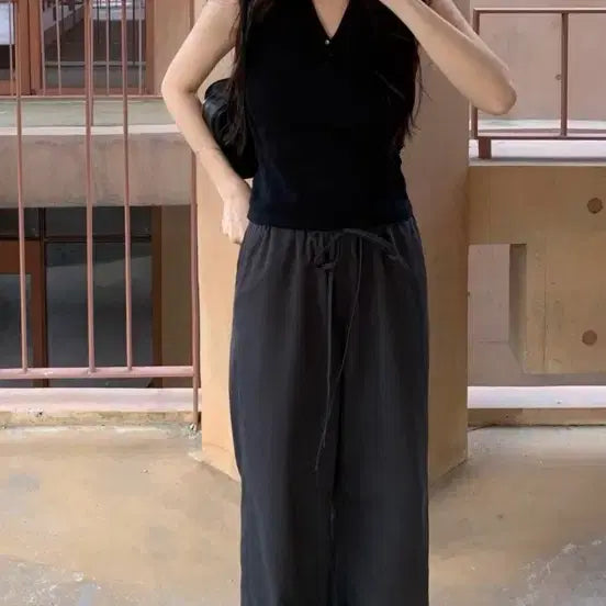 [BUNJANG] ONT HILL PANTS Charcoal Short Length / 온트 힐로팬츠 차콜 숏기장