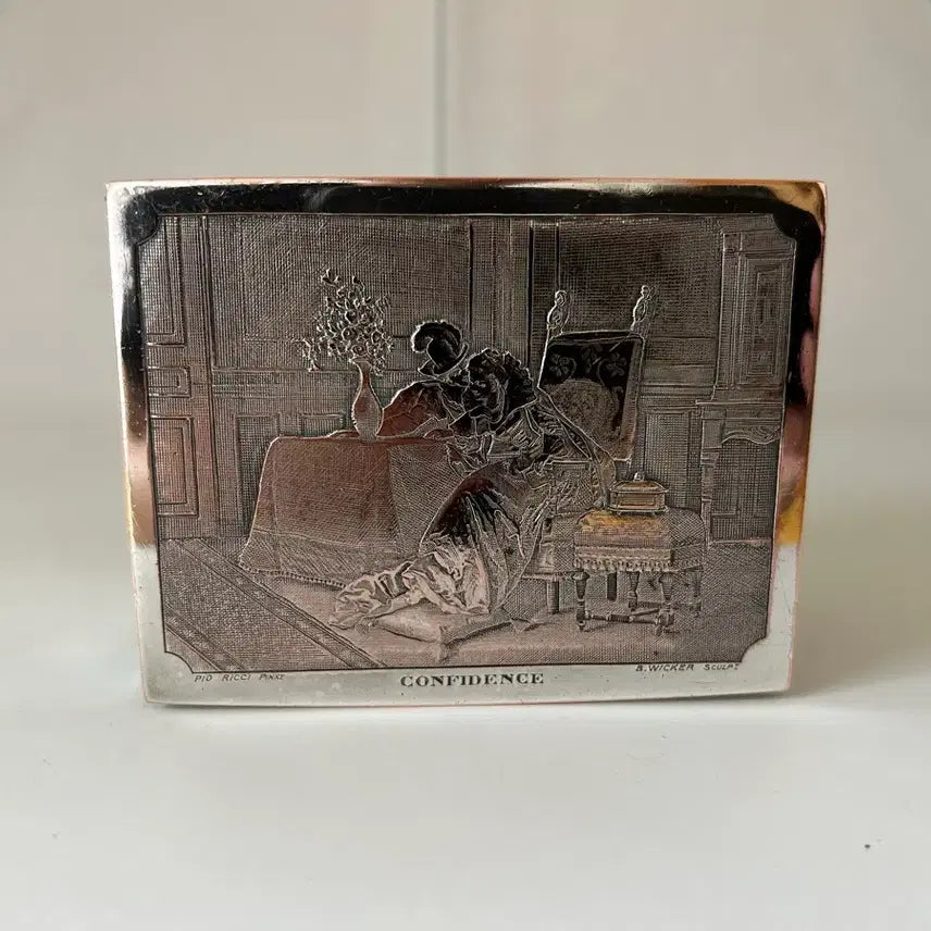 [BUNJANG] Vintage French Silverplate Jewelry Box / 빈티지 프랑스 실버플레이트 보석함