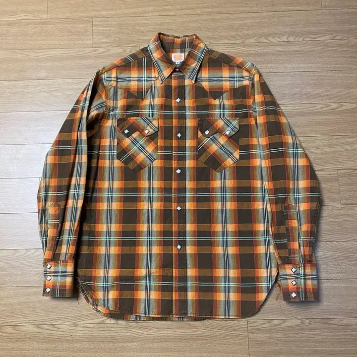 [BUNJANG] Sugar Cane Western Check Shirt / (M) 슈가케인 웨스턴 체크셔츠 / 토요엔터프라이즈