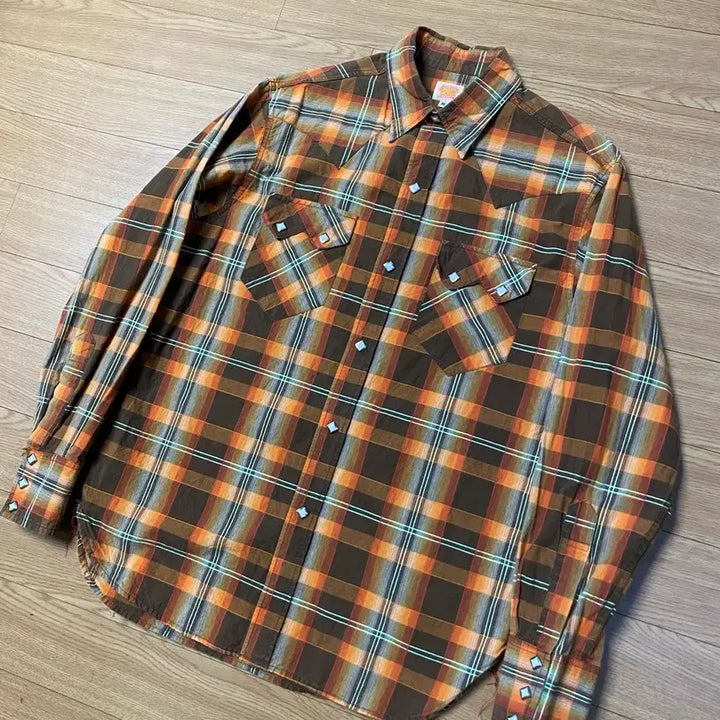 [BUNJANG] Sugar Cane Western Check Shirt / (M) 슈가케인 웨스턴 체크셔츠 / 토요엔터프라이즈