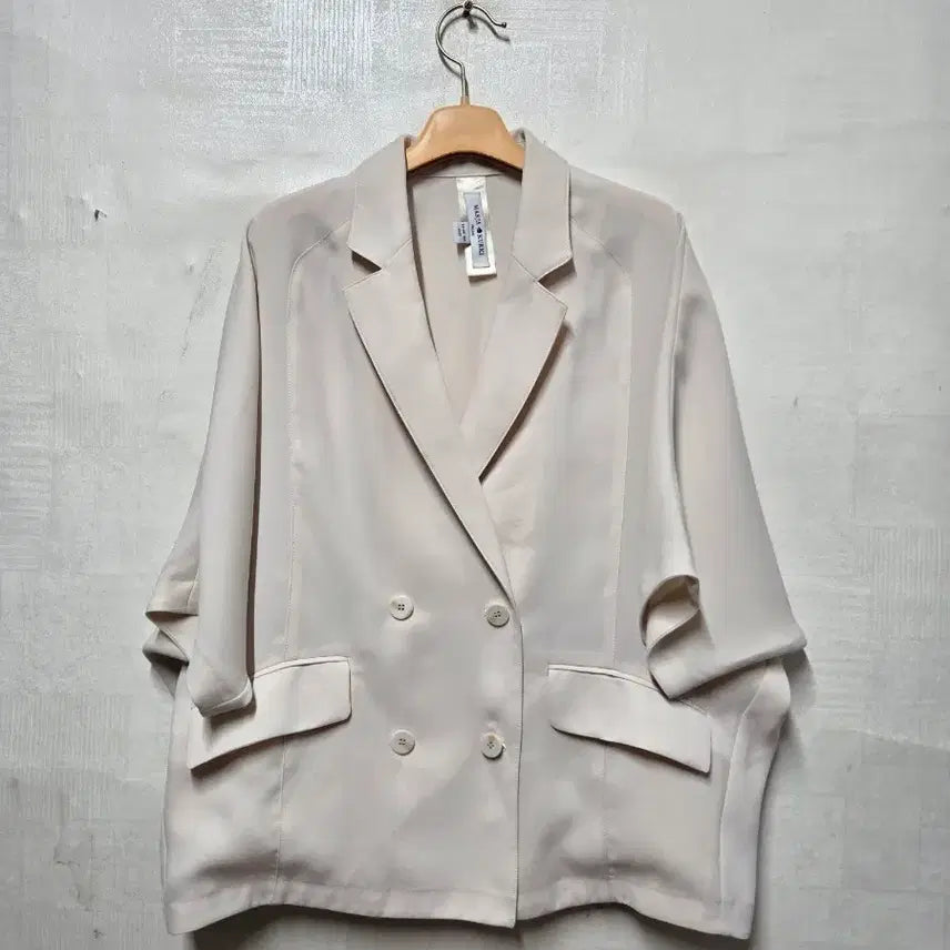 [BUNJANG] Maria Curi Curi Double Button Short Sleeve Jacket / 마리아꾸리끼 더블버튼 반팔쟈켓 66