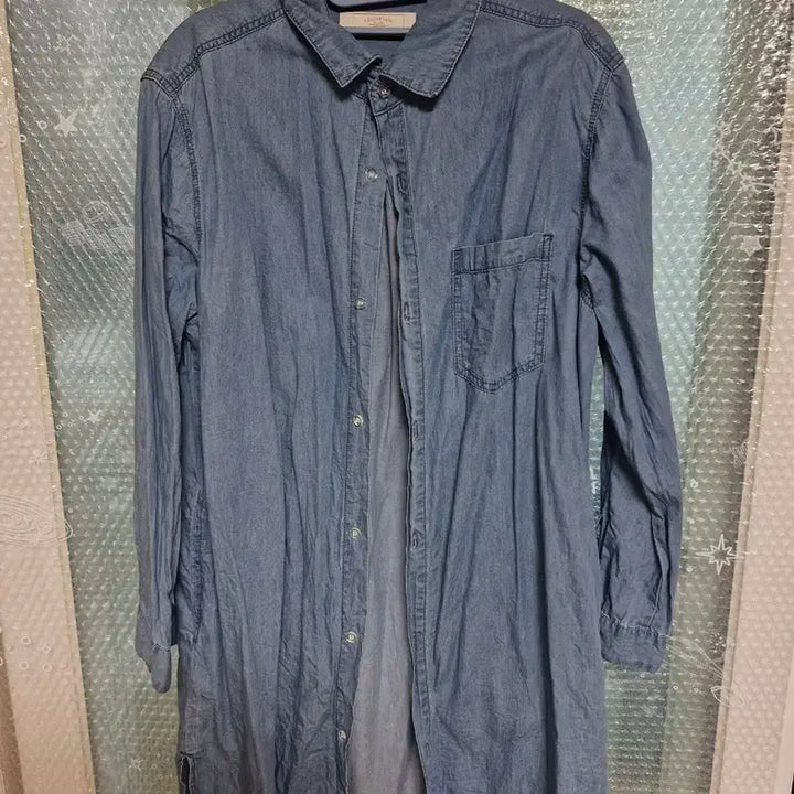 [BUNJANG] LEADERJACK Denim Long Shirt Dress / LEADERJACK 데님 롱 셔츠
