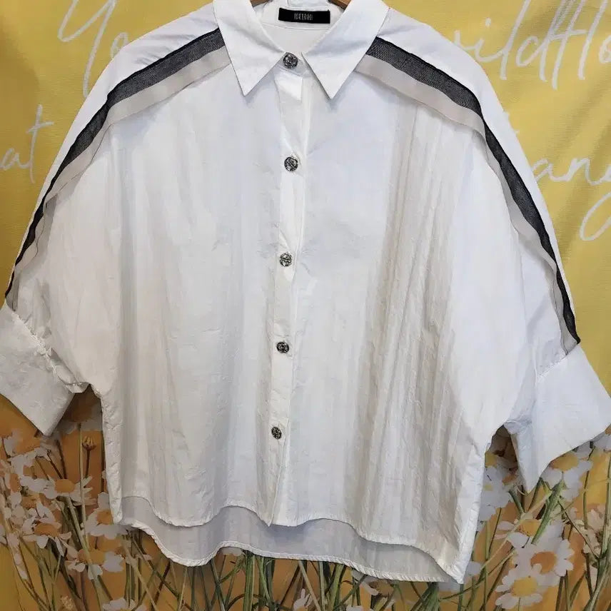 [BUNJANG] MELBON White See-through Shirt Jacket / MELBON 화이트 시스루 셔츠 자켓23년상품 F