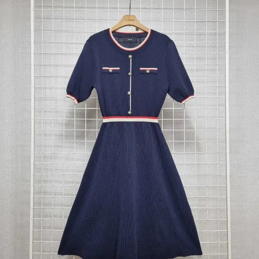 [BUNJANG] Satin Knit Dress / 샤틴 니트원피스