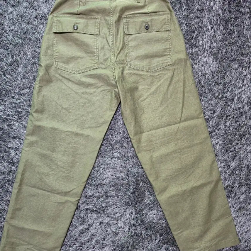 [BUNJANG] Outstanding Fatigue Cotton Pants Olive / 아웃스탠딩 퍼티그 코튼 팬츠 올리브