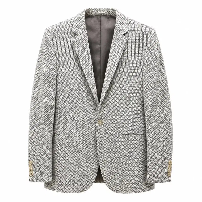 [BUNJANG] Calvin Klein Collection Italian Check Pattern Blazer 48/38 / 켈빈클라인 컬렉션 이태리 체크 패턴 블레이저 48/38
