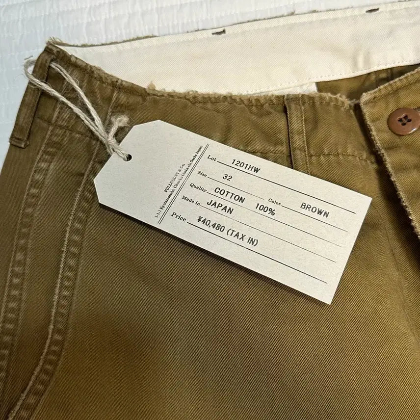 [BUNJANG] Fullcount US Army 41 Chino Pants Damage Version Brown 32 / 풀카운트 us army 41 치노 팬츠 데미지 버전 32사이즈 브라운