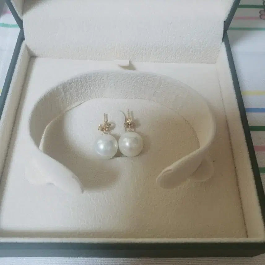 [BUNJANG] 14K Pearl Earrings 10mm / 14k 진주 귀걸이 10ml