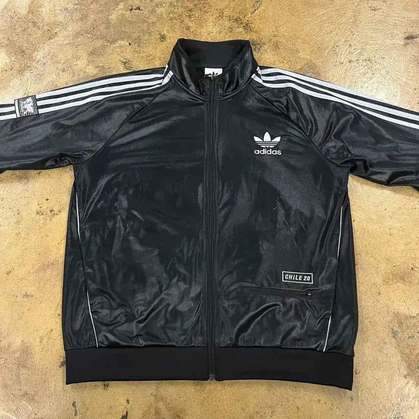 [BUNJANG] Adidas Black 3-Stripes Track Top Jersey (XL) / [정품/XL] 아디다스 블랙 삼선 트랙탑 져지