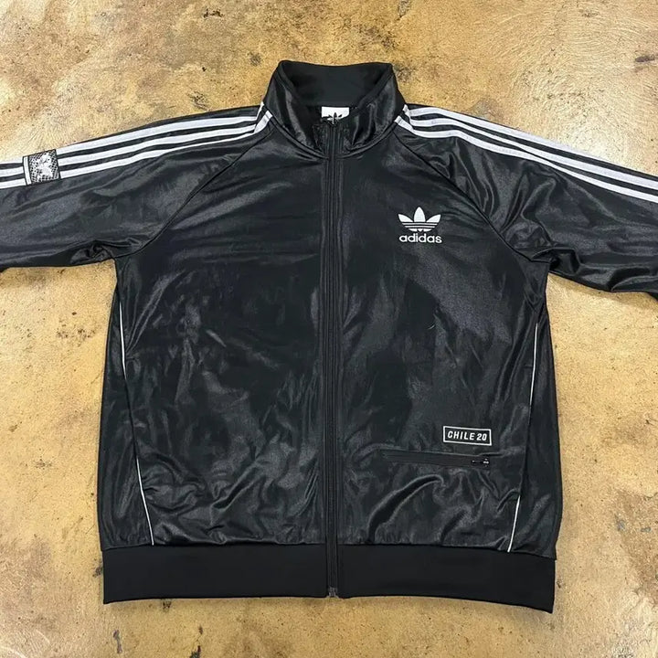 [BUNJANG] Adidas Black 3-Stripes Track Top Jersey (XL) / [정품/XL] 아디다스 블랙 삼선 트랙탑 져지