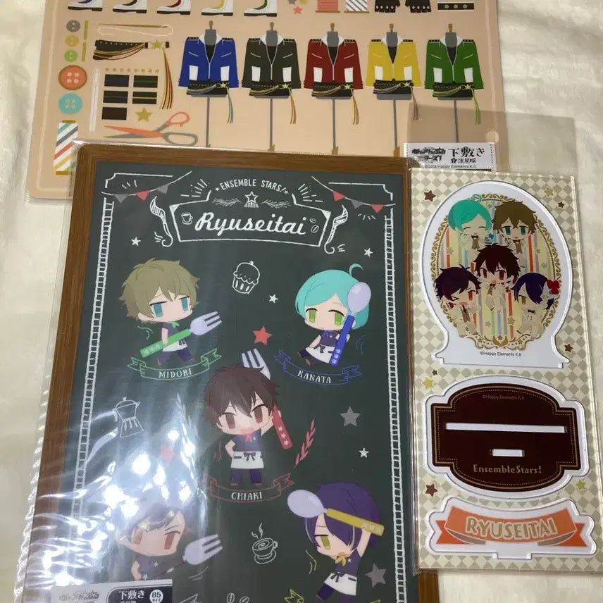 [BUNJANG] Ensemble Stars! Yusei-tai 2 Coasters + 2 Acrylics Bundle Set (Sealed) / 미개봉 소장용 앙스타 유성대 책받침+아크릴 일괄 가격인하