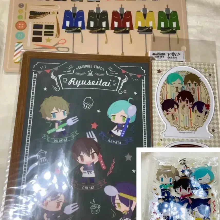 [BUNJANG] Ensemble Stars! Yusei-tai 2 Coasters + 2 Acrylics Bundle Set (Sealed) / 미개봉 소장용 앙스타 유성대 책받침+아크릴 일괄 가격인하