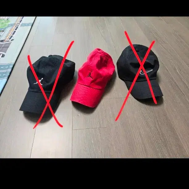 [BUNJANG] Nike Jordan Red Cotton Baseball Cap / 조던 볼캡 모자 레드