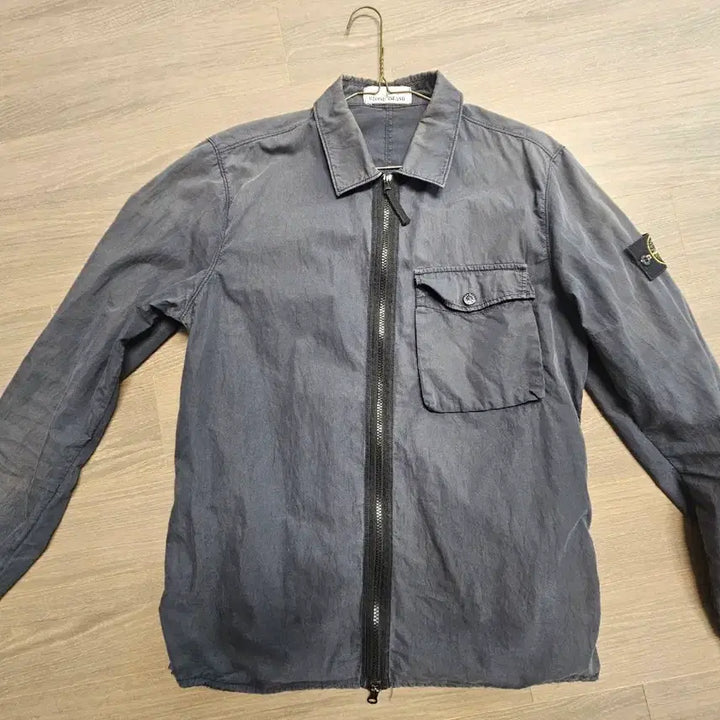[BUNJANG] Stone Island Blue Blouson Jacket - Men&