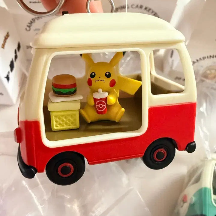 [BUNJANG] Lotte 30th Anniversary Pokemon Camping Car Keychain / 롯데리아 포켓몬 30주년 캠핑카 키링