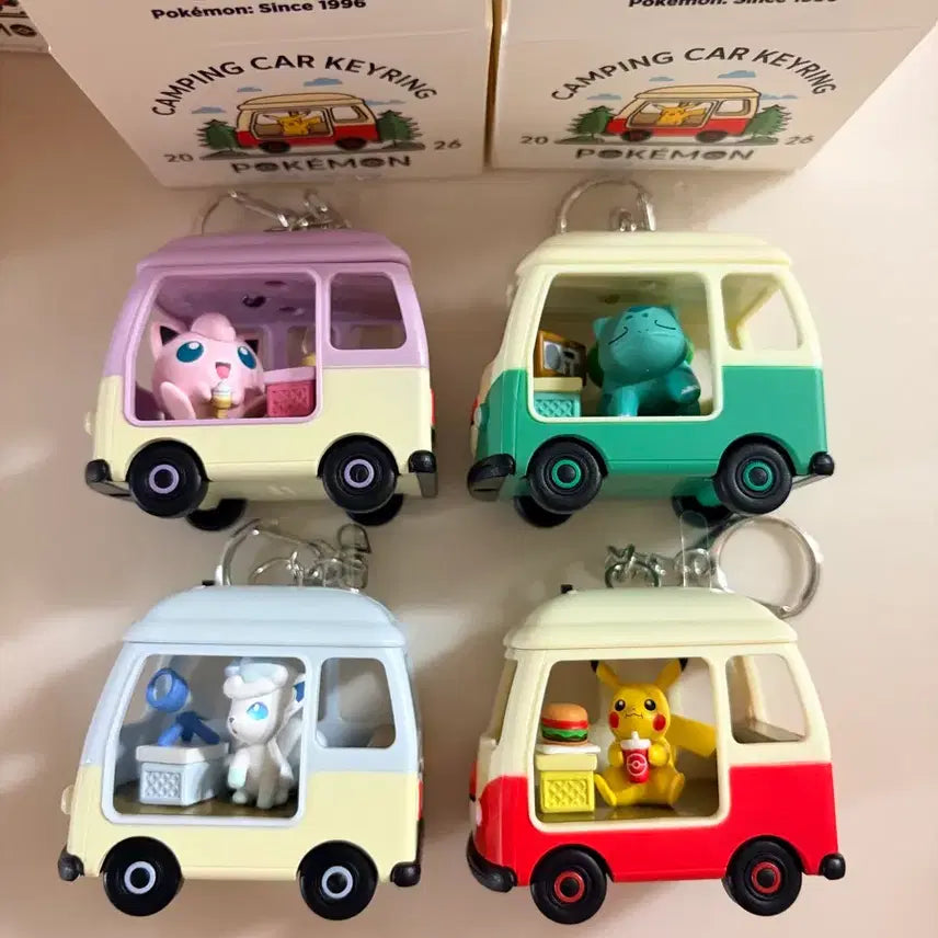 [BUNJANG] Lotte 30th Anniversary Pokemon Camping Car Keychain / 롯데리아 포켓몬 30주년 캠핑카 키링