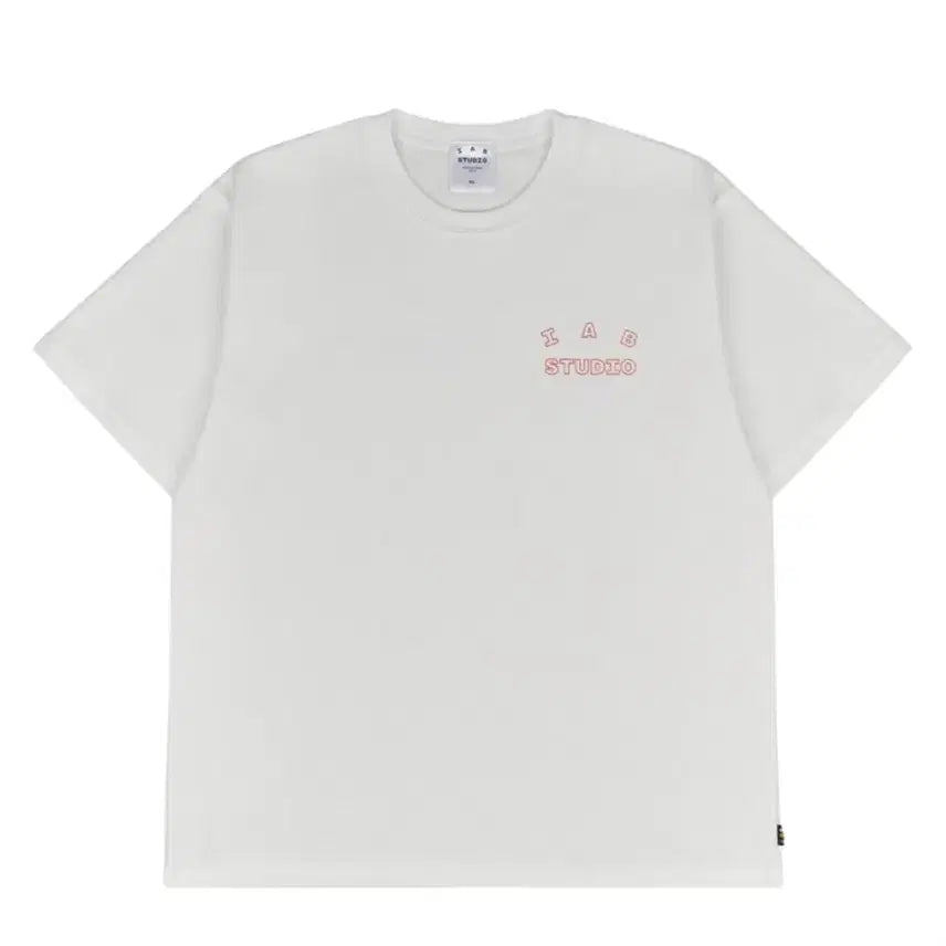 [BUNJANG] Iab Studio Line Logo Short Sleeve T-Shirt / 아이앱 라인로고 반팔 M