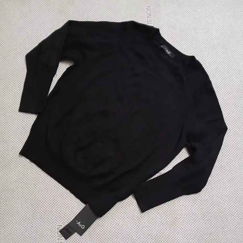 [BUNJANG] A+G Black Long Sleeve Knit / A+G 블랙 긴팔 니트