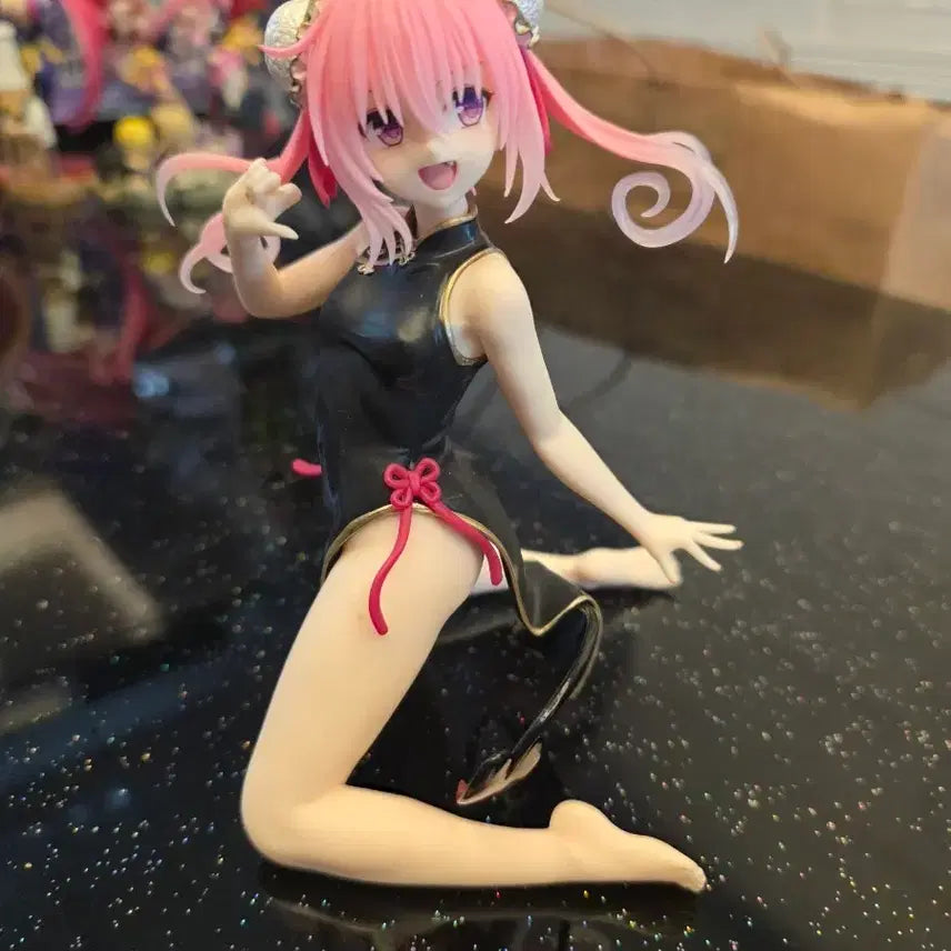 [BUNJANG] Pink Hair Character Figure in China Dress / 핑크머리 캐릭터 피규어 차이나 드레스